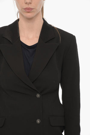 Blazer a Doppiopetto ERYKAH con Tasca ad Aletta e Bottoni Gioielli