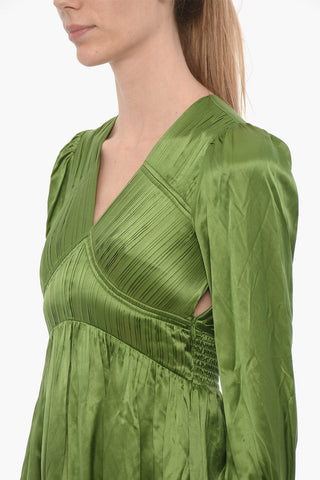 Abito ESTA Stile Impero in Satin con Arricciature
