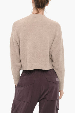 V-Neck Soft Fabric NYOMI Crop Cardigan