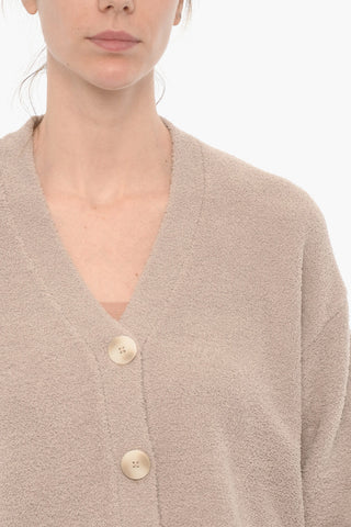 V-Neck Soft Fabric NYOMI Crop Cardigan