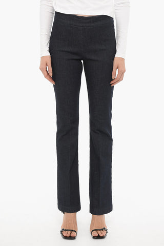 Solid Color BELLINI Bootcut Jeans with Elastic Waistband 27cm