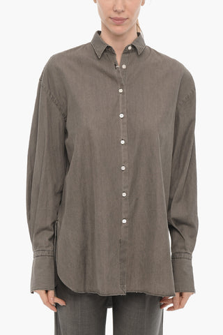 Camicia Casual in Tinta Unita