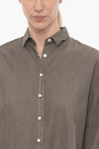 Camicia Casual in Tinta Unita