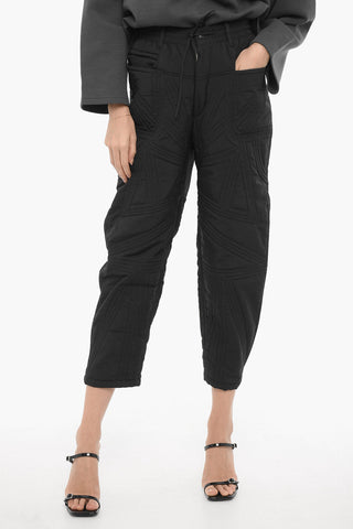 ADIDAS Quilted Nylon Pants with Belt Loops