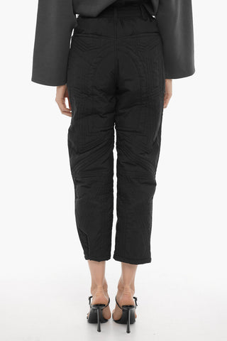 ADIDAS Quilted Nylon Pants with Belt Loops