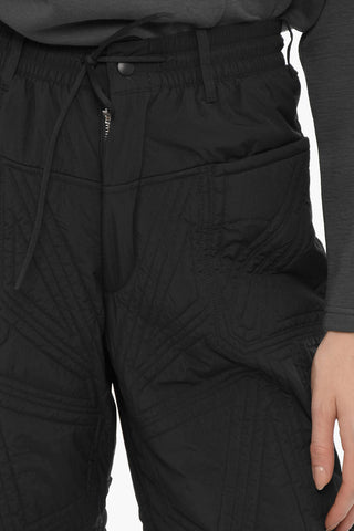 ADIDAS Quilted Nylon Pants with Belt Loops