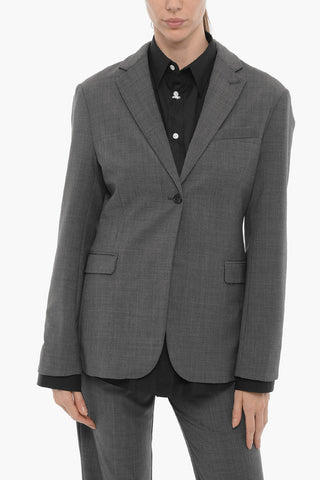 Blazer PISA in Misto Lana con Tasca ad Aletta