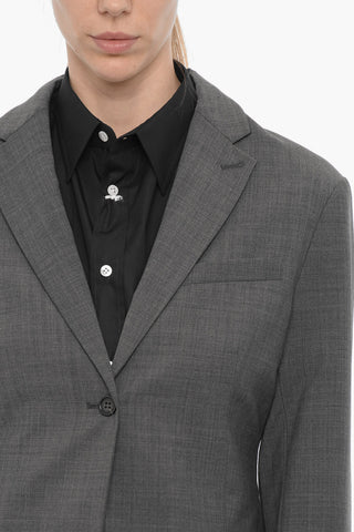 Blazer PISA in Misto Lana con Tasca ad Aletta
