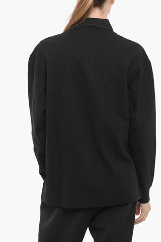 ADIDAS Solid Color Oversized Fit Polo Shirt with Embroidered Logo