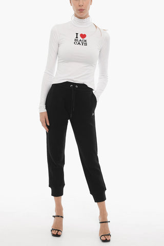 Solid Color BERKELEY Joggers with Metal Logo