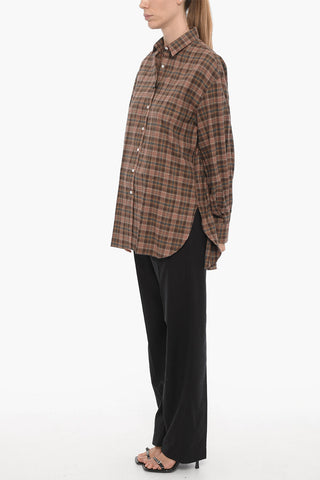 Tartan Checked Shirt with Classic Collar