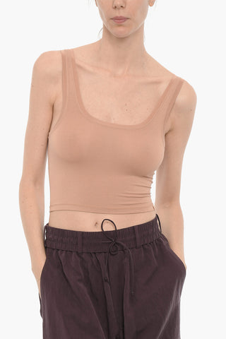 Top Crop ADRIANNE in Tinta Unita