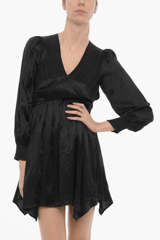 Empire-Style Satin Dress ESTA with Ruching