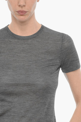 Silk Crew-neck T-shirt