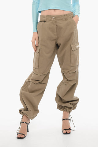 Cotton Cargo Pants with Belt Loops