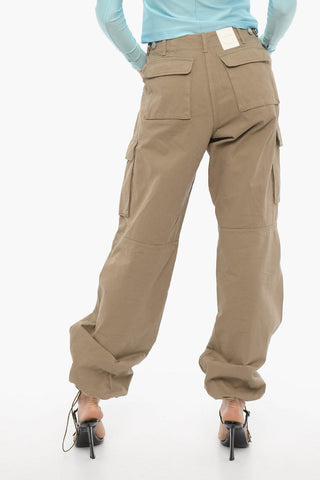 Cotton Cargo Pants with Belt Loops