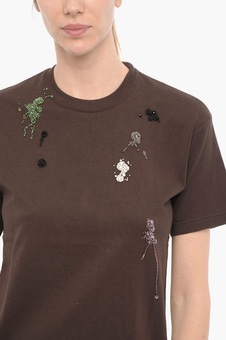JUN TAKAHASHI Beads Embellished Crew-neck T-shirt