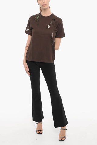 JUN TAKAHASHI Beads Embellished Crew-neck T-shirt