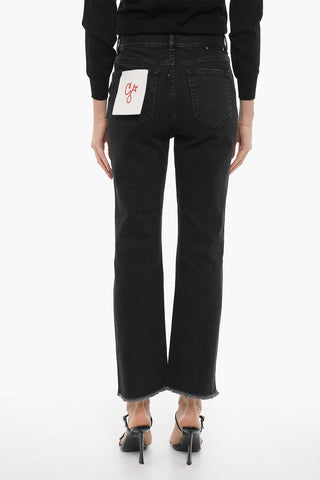 Frayed Hem Dark Wash DERYN Jeans 21cm