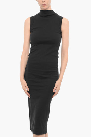 Vestito Maxi a Tinta Unita Senza Maniche