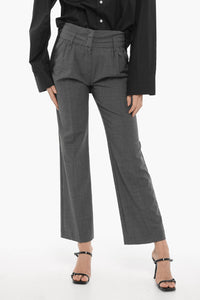 Wool-Blend Trousers PISA with Belt Loops