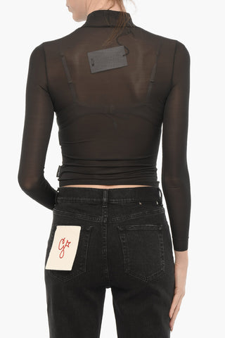 Semi-Transparent Top 2ND SKIN With Long Sleeves