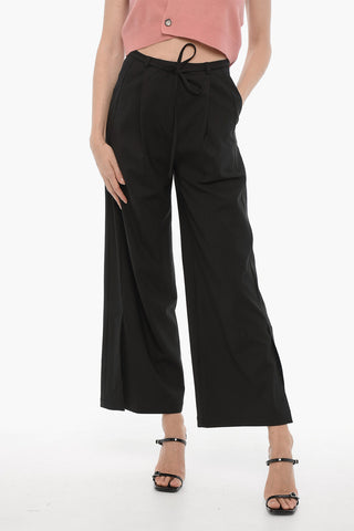 Pantaloni TANDIN in Lana a Gamba Ampia con 1 Pince