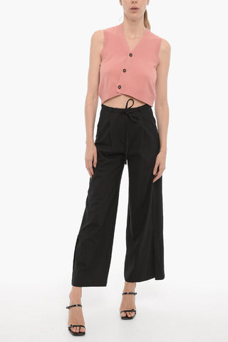 Pantaloni TANDIN in Lana a Gamba Ampia con 1 Pince