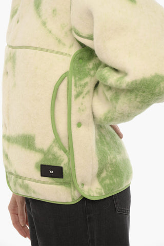 ADIDAS Tie-Dye Effect Hooded Jacket with Cut-Out Details