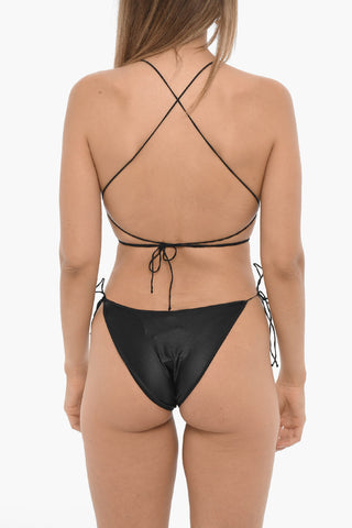 Lycra One-Piece Swimsuit with Wraparound Ties
