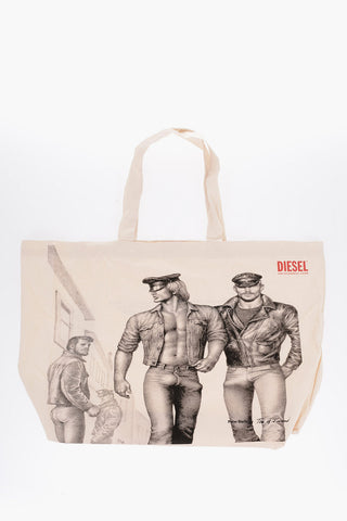 ALLTOGETHER PETER BERLIN Printed Canvas Shopping Bag