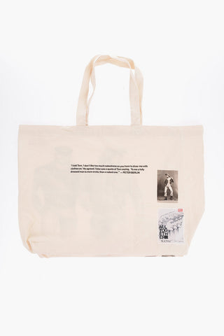ALLTOGETHER PETER BERLIN Printed Canvas Shopping Bag