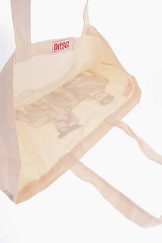 ALLTOGETHER PETER BERLIN Printed Canvas Shopping Bag