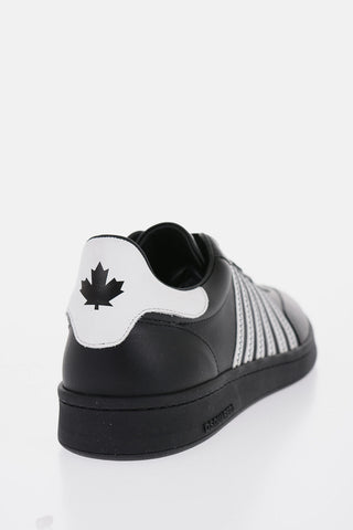 BOXER Leather Sneakers with Contrasting Details