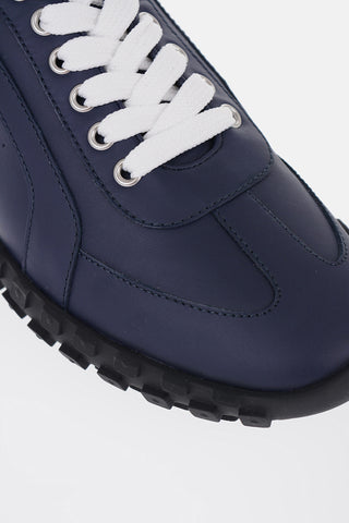 LEGEND Lace-up Leather Sneakers with Rubber Sole