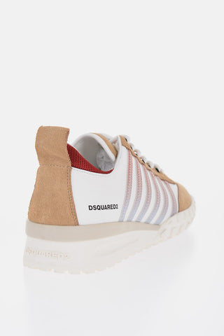 LEGEND Low-top Leather Sneakers with Suede Details