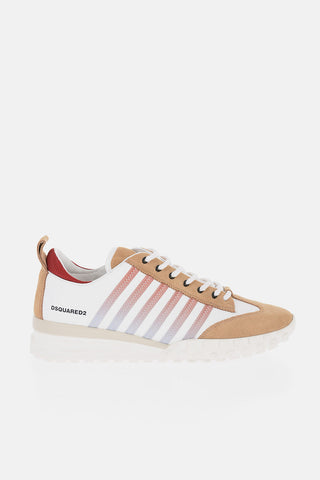 LEGEND Low-top Leather Sneakers with Suede Details
