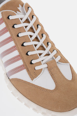 LEGEND Low-top Leather Sneakers with Suede Details