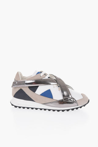 Sneakers in Pelle SATURNO con Dettaglio Criss Cross