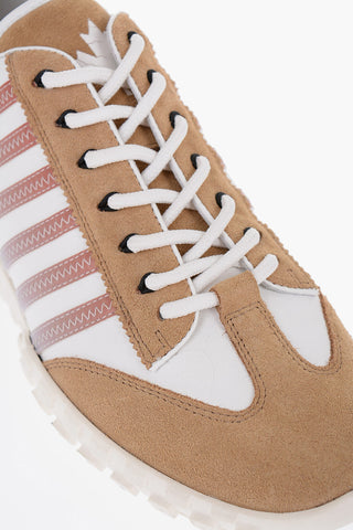 LEGEND Low-top Leather Sneakers with Suede Details