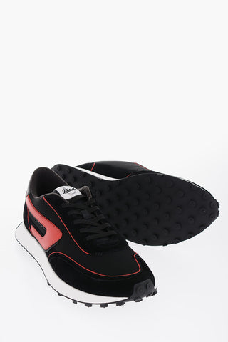 Logoed S-RACER Sneakers with Contrasting Trims