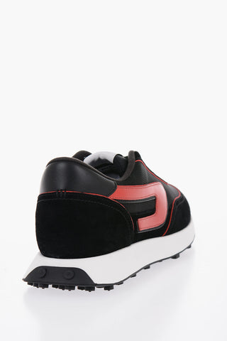 Logoed S-RACER Sneakers with Contrasting Trims
