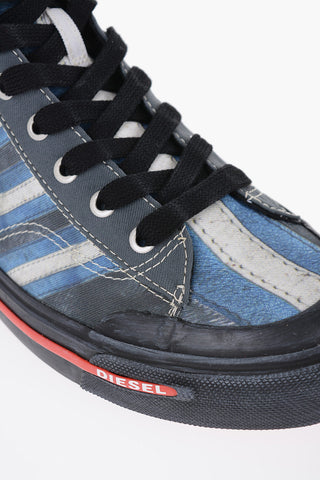 Printed Fabric S-ATHOS High Sneakers