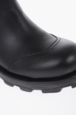 Leather D-HAMMER Boots with Tank Sole 4cm