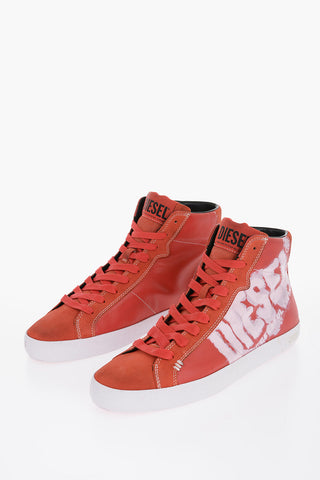 Printed Leather LEROJI MID X Sneakers