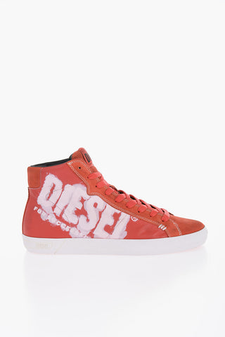 Printed Leather LEROJI MID X Sneakers
