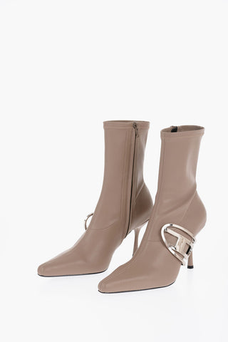 Vegan Leather D-ECLIPSE BT Sock Boots with Logo Application 9cm