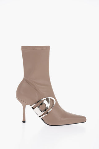 Vegan Leather D-ECLIPSE BT Sock Boots with Logo Application 9cm