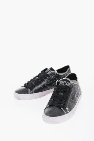 Sneakers LEROJI LOW in Denim Plastificato