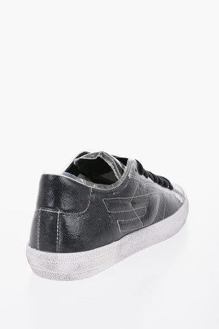 Sneakers LEROJI LOW in Denim Plastificato